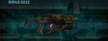 Sirius SX12 with Indar Highlands V2 weapon camouflage applied.