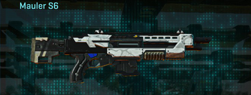 Mauler S6 with Esamir Snow weapon camouflage applied.