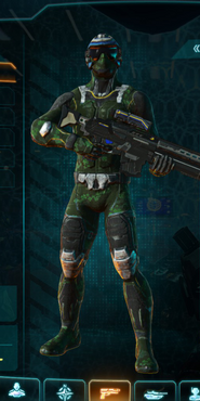 NC Infiltrator with Clover armor camouflage applied.