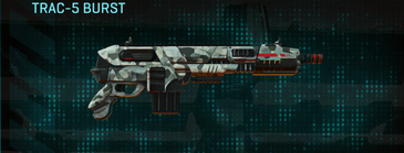 TRAC-5 Burst with Northern Forest weapon camouflage applied.