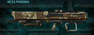 NC15 Phoenix with Indar Scrub weapon camouflage applied.