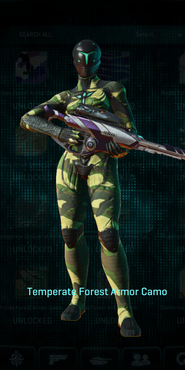 VS Infiltrator with Temperate Forest armor camouflage applied.