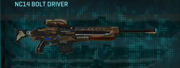 NC14 Bolt Driver with Indar Rock weapon camouflage applied.