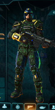 NC Engineer with Clover armor camouflage applied.