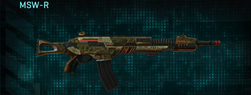 MSW-R with Indar Savanna weapon camouflage applied.