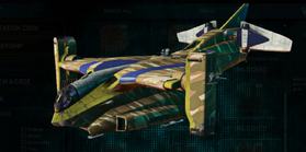 Stock NC Galaxy with Indar Dunes vehicle camouflage applied.