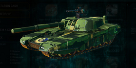 Stock NC Vanguard with Amerish Forest vehicle camouflage applied.