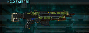 NC12 Sweeper Piston with Jungle Forest weapon camouflage applied.
