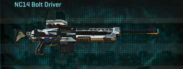 NC14 Bolt Driver with Esamir Ice weapon camouflage applied.