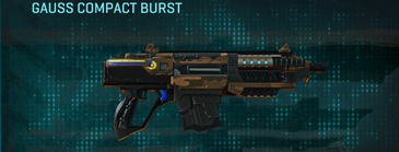 Gauss Compact Burst with Indar Rock weapon camouflage applied.