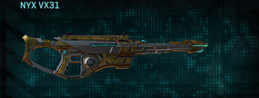 Nyx VX31 with Indar Savanna weapon camouflage applied.