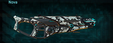 Nova with Forest Greyscale weapon camouflage applied.