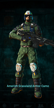 NC Combat Medic with Amerish Grassland armor camouflage applied.