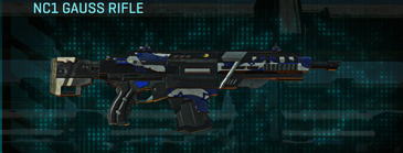 NC1 Gauss Rifle with Patriot (NC) weapon camouflage applied.