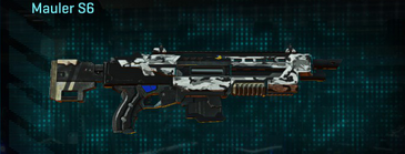 Mauler S6 with Forest Greyscale weapon camouflage applied.