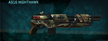 AS16 NightHawk with Woodland weapon camouflage applied.