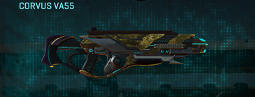 Corvus VA55 with Indar Canyons V2 weapon camouflage applied.