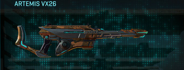 Artemis VX26 with Indar Rock weapon camouflage applied.