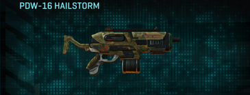 PDW-16 Hailstorm with Indar Savanna weapon camouflage applied.