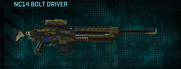 NC14 Bolt Driver with Indar Savanna weapon camouflage applied.