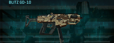 Blitz GD-10 with Indar Scrub weapon camouflage applied.