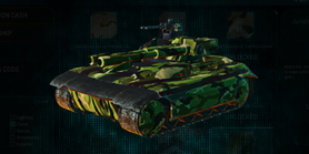 Stock TR Prowler with Jungle Forest vehicle camouflage applied.