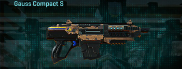 Gauss Compact S with Indar Canyons V1 weapon camouflage applied.