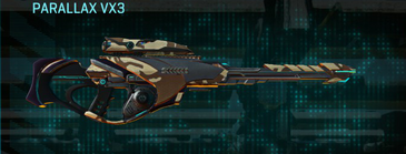 Parallax VX3 with Indar Scrub weapon camouflage applied.