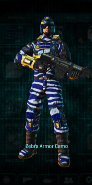 NC Engineer with Zebra armor camouflage applied.