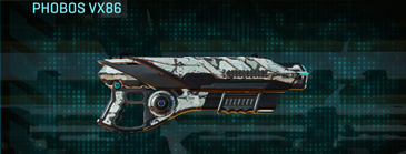 Phobos VX86 with Rocky Tundra weapon camouflage applied.