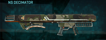 NS Decimator with Woodland weapon camouflage applied.