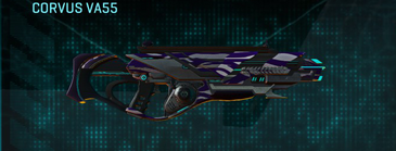 Corvus VA55 with Zebra (VS) weapon camouflage applied.