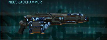 NC05 Jackhammer with Alpha Squad (NC) weapon camouflage applied.