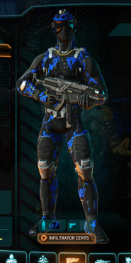 NC Infiltrator with Loyal Soldier (NC variant) camouflage applied.