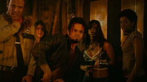 Babysitter Twin with the gun.