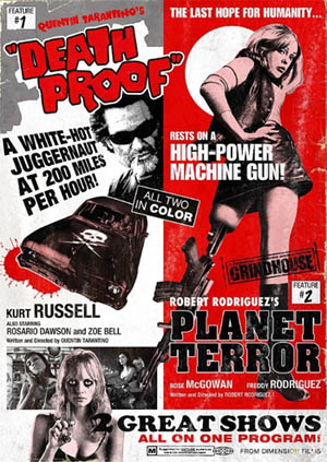 Rodriguez Tarantino Grindhouse Planet Terror Death Proof 11X17 Movie Poster 