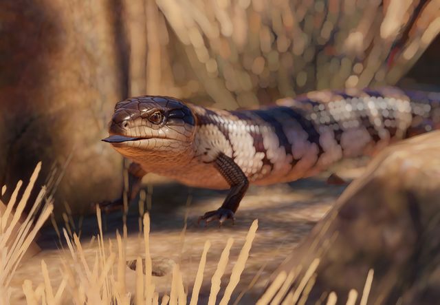 blue tongue skink teeth