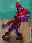 Загипнотизированный Зомби-пират с конусом