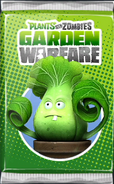 На пакете с наклейками в Plants vs. Zombies: Garden Warfare