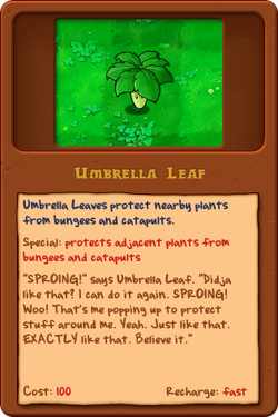 plants vs zombies umbrella leaf plush