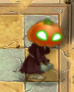 Green Eyes Pumpkin Zombie