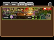 Завершение Эпического Квеста Электрического Горохострела