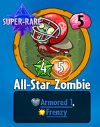 The player receiving All-Star Zombie from a Premium Pack