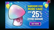 Hypno-shroom's birthdayz advertisement