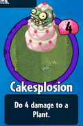 The player receiving Cakesplosion from a Premium Pack