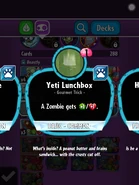 A glitch involving the Yeti Lunchbox (only shows the beam of light instead of the lunchbox and beam of light)