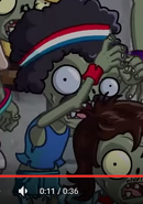 A Boombox Zombie with a blue shirt and no boombox in the Neon Mixtape Tour Side B trailer