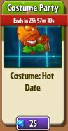 Hot Date's costume in the store