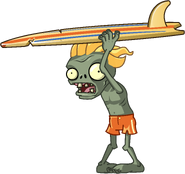 HD Surfer Zombie on land