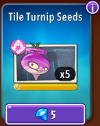 Tile Turnip's seeds in the store (10.9.1)